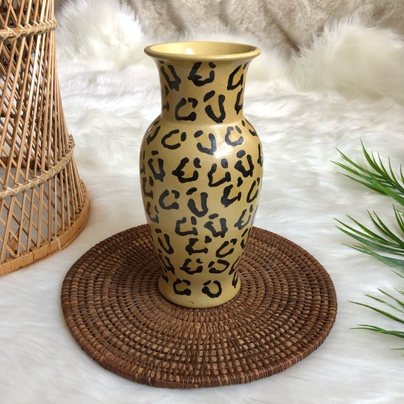 Desire Luxe Accents Animal Print Vase Poshmark
